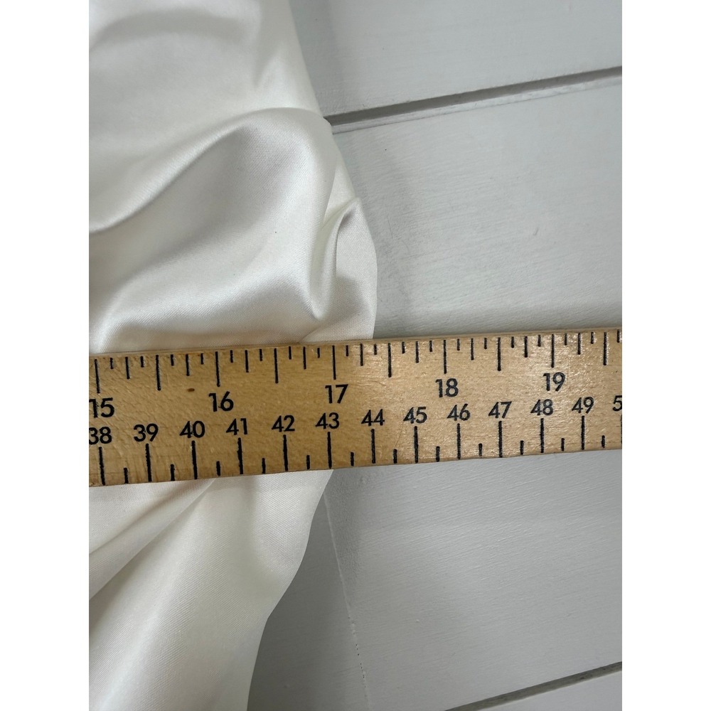 NWT Babyboo Calanthe Ivory Satin Corset Pleated Bridal Maxi Dress XXL - Picture 11 of 13